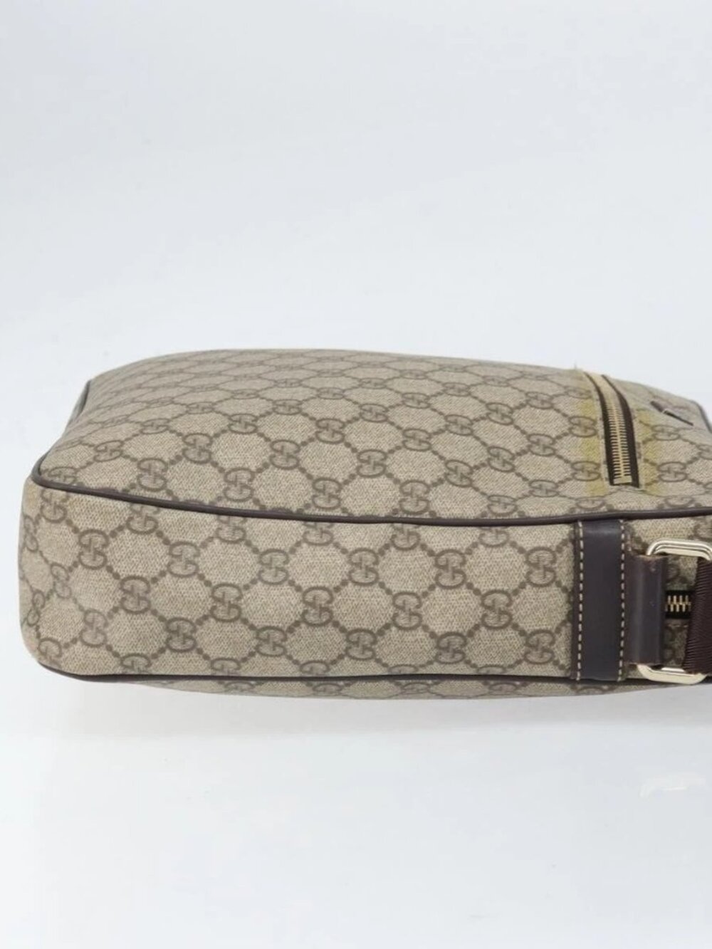 GUCCI GG Supreme Shoulder Bag PVC Beige Gold 201448 Auth ep13070 - Picture 4 of 15